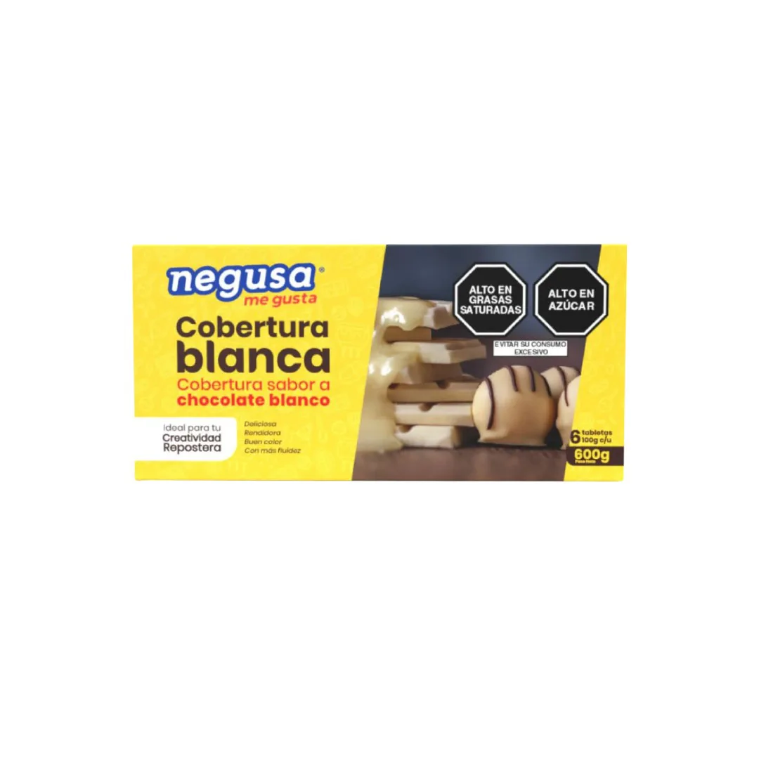 COBERTURA DE CHOCOLATE NEGUSA BLANCO 600GR