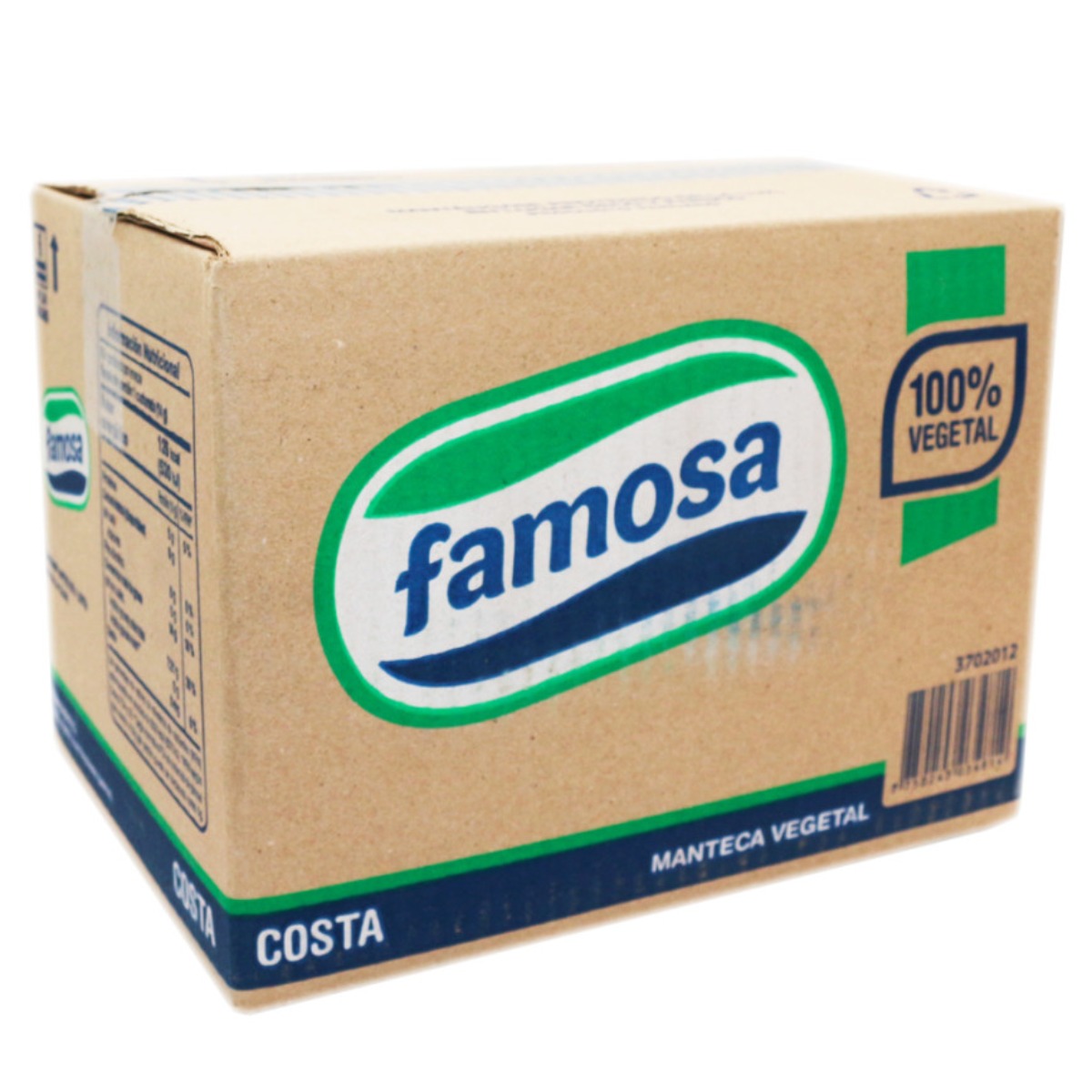 MANTECA FAMOSA 100% VEGETAL COSTA X 10 KG