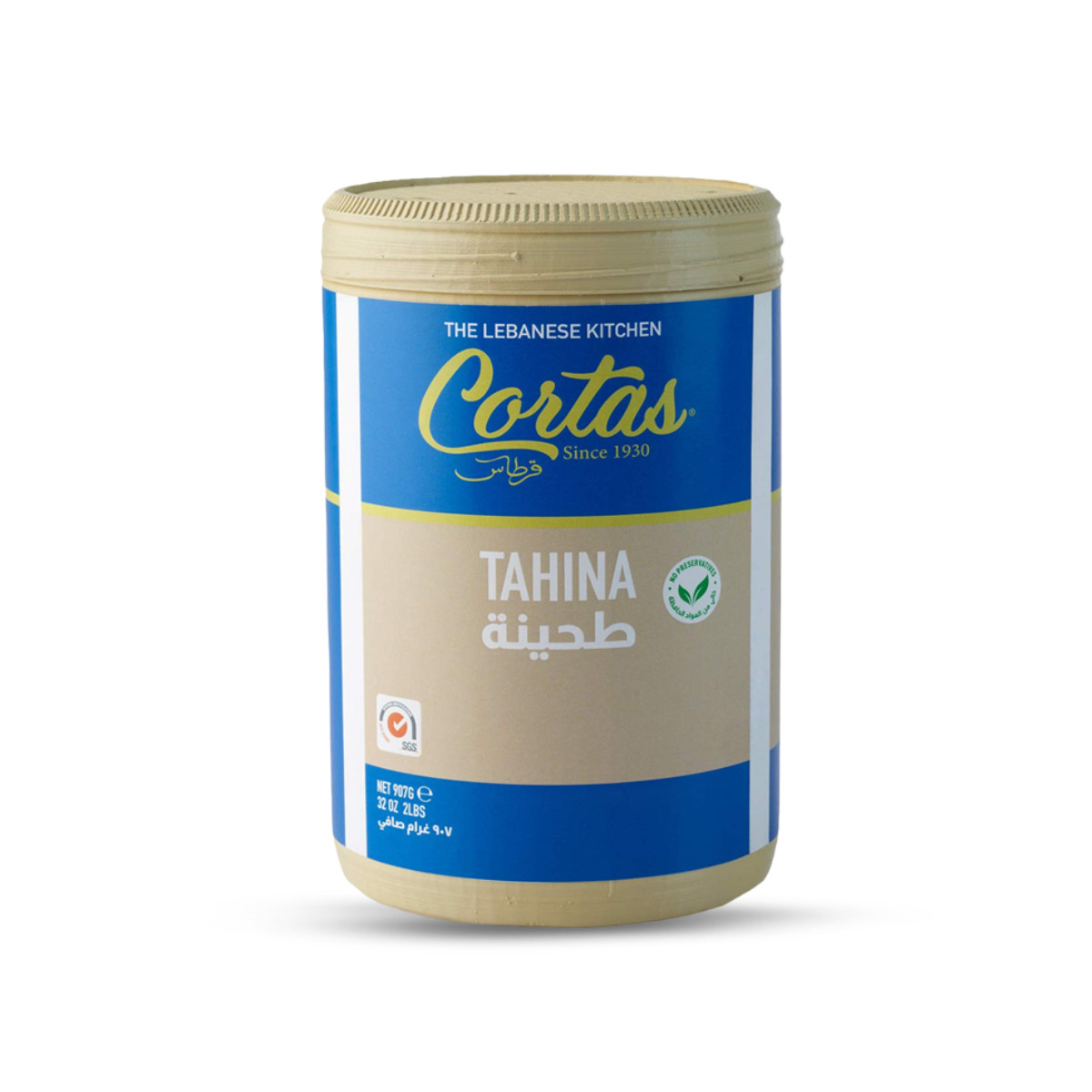 PASTA DE AJONJOLI TAHINA CORTAS X 907 GR
